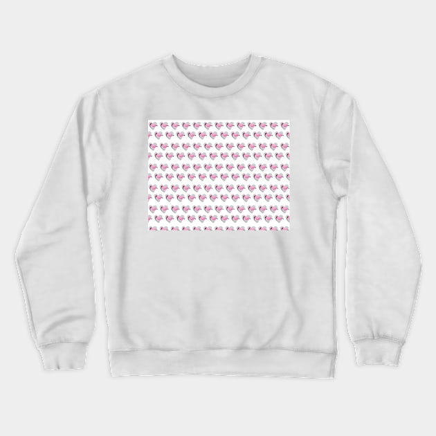 Vector design heart shape pattern on white background Crewneck Sweatshirt by Degiab